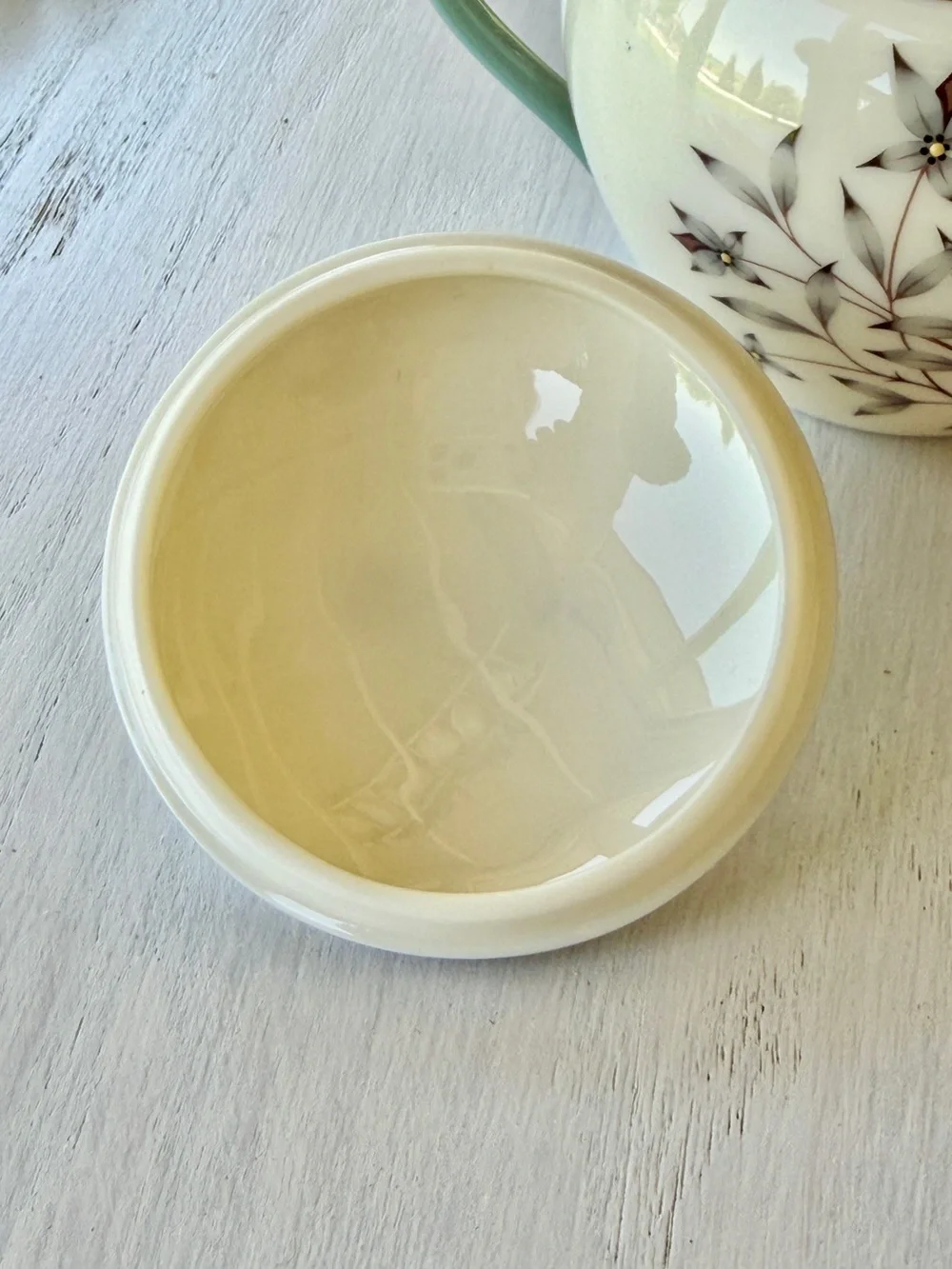VINTAGE, LENOX, “KINGSLEY”, FINE BONE CHINA, SUGAR BOWL WITH LID & CREAMER.